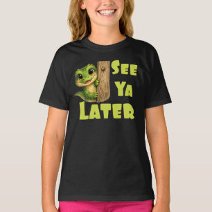 Cool Alligator See Ya Later Kids T-Shirt