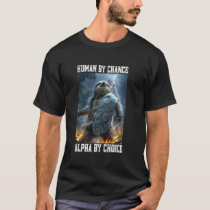 Cool Alpha Sloth Cringey Funny Cringe Alpha Animal T-Shirt