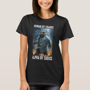 Cool Alpha Sloth Cringey Funny Cringe Alpha Animal T-Shirt