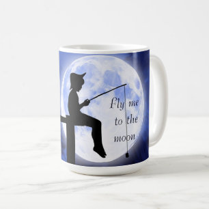 Cool, Amazing, Dark Blue Moon whit a quote Coffee Mug