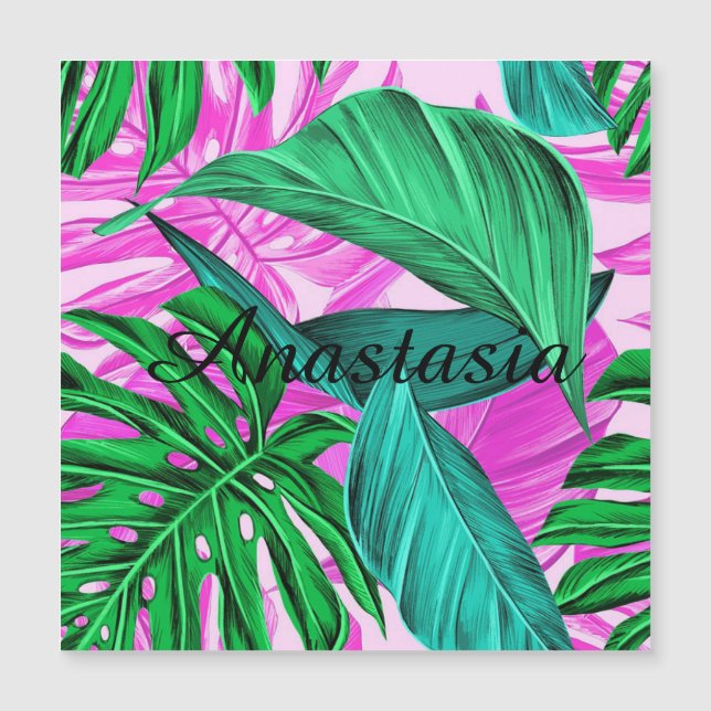 Cool, Amazing, fluorescent tropical palm  (Front)