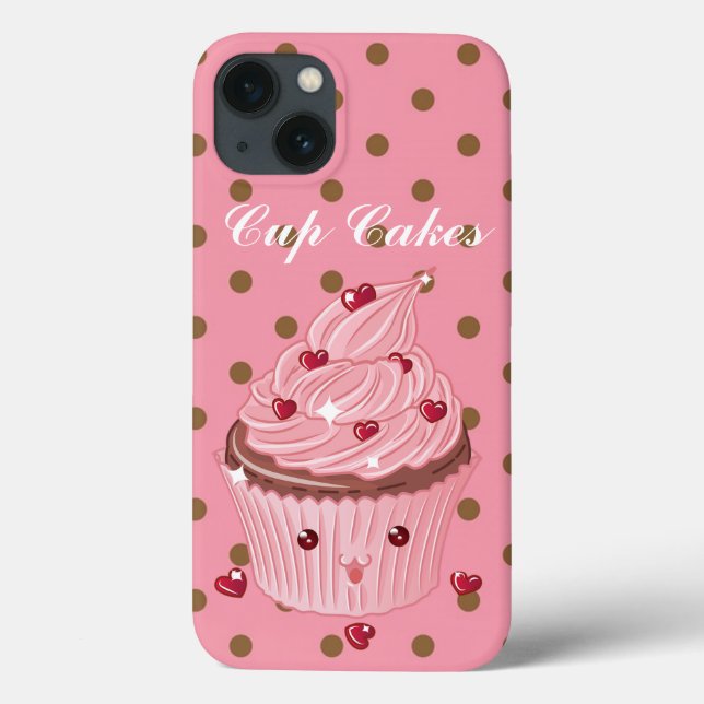 Cool, Amazing Pink Cup Cakes Case-Mate iPhone Case (Back)