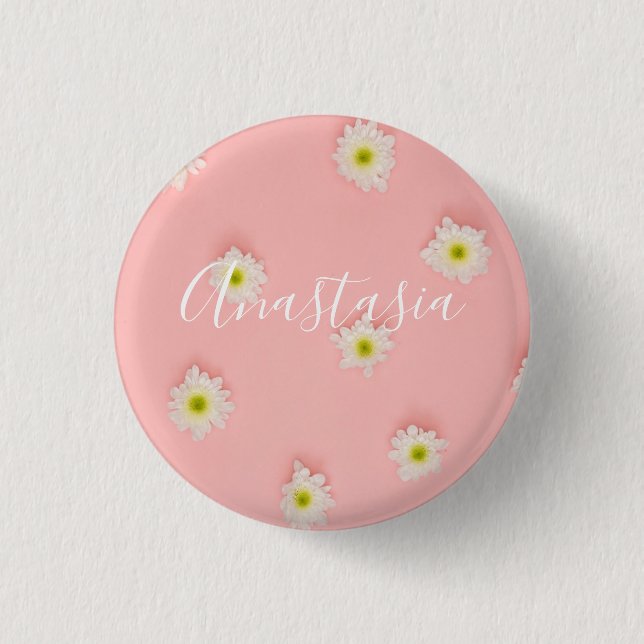 Cool, Amazing Pink Flowers 3 Cm Round Badge (Front)