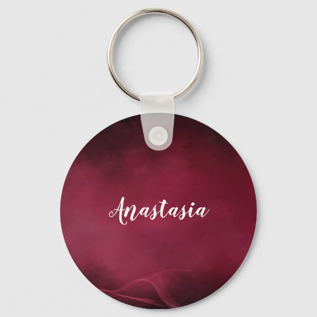 Cool, Amazing, red  Key Ring (Front)