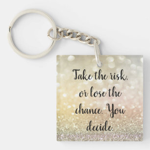 Cool, Amazing, Sparkly a Quotes Key Ring