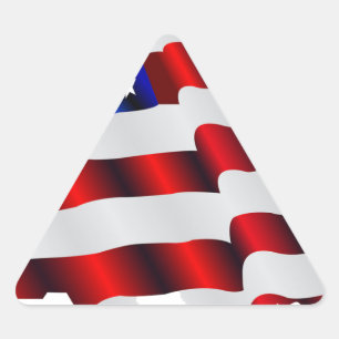 Cool America, US/USA, SAD flag, Sochi games Triangle Sticker