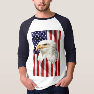 Cool American Eagle, The USA Flag, Patriotic T-Shirt