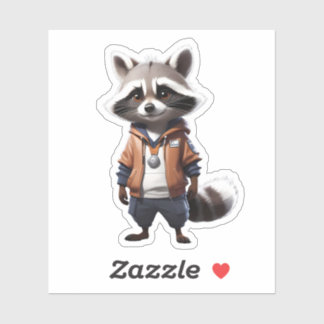 Cool and Adorable Racoon Illustration