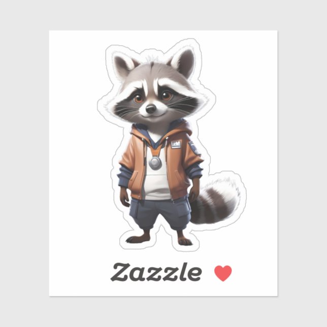 Cool and Adorable Racoon Illustration (Sheet)