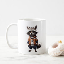 Cool and Adorable Racoon Illustration