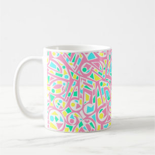 Cool and Colourful Abstract Music Notes Coffee Mug