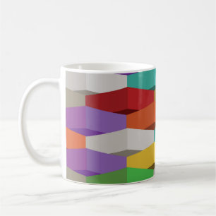 Cool and Colourful Geometric Shapes Coffee Mug