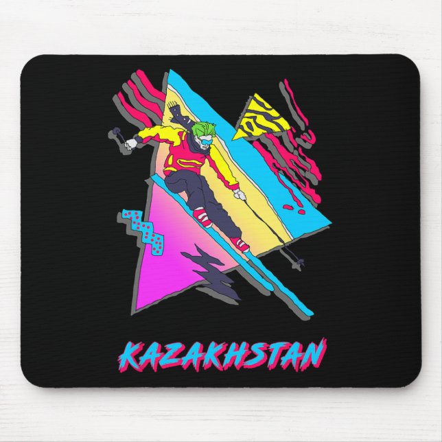 Cool And Colourful Kazakhstan Skiing Adventure  Mouse Mat (Front)