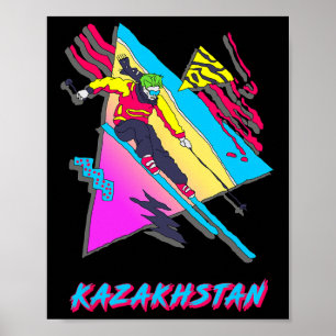 Cool And Colourful Kazakhstan Skiing Adventure Poster