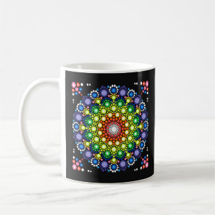 Cool and Colourful Mandala Floral Pattern Coffee Mug