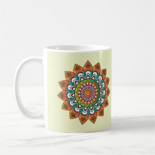 Cool and Colourful Mandala Pattern Coffee Mug