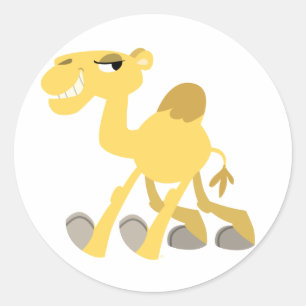 Cool and Cute Cartoon Camel Sticker