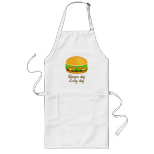 Cool and fun burger day every day long apron