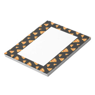 Cool and fun pizza slices pattern notepad
