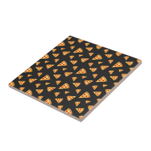 Cool and fun pizza slices pattern tile