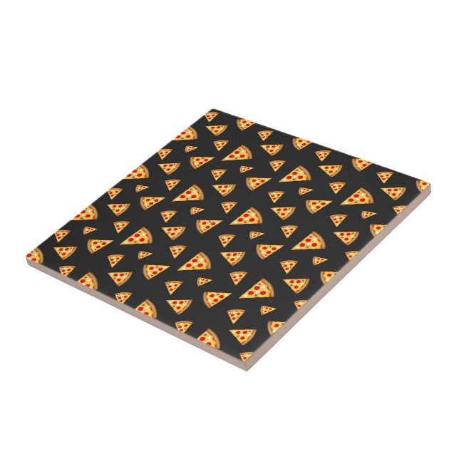 Cool and fun pizza slices pattern tile (Side)
