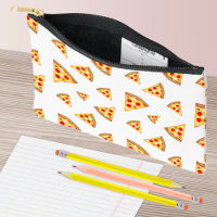 Cool and fun pizza slices pattern white