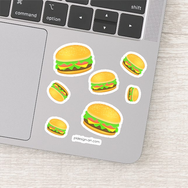 Cool and fun yummy burger pattern (Detail)