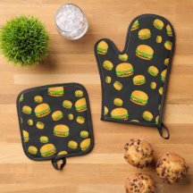 Cool and fun yummy burger pattern dark grey