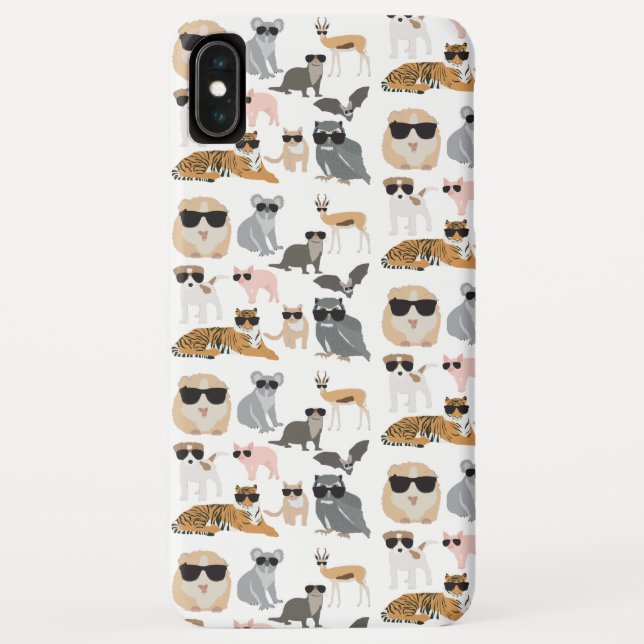 Cool and Funny Animals Wearing Sunglasses Case-Mate iPhone Case (Back)