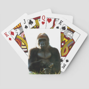 Cool and Funny Gorilla Monkey Animal Playing Cards