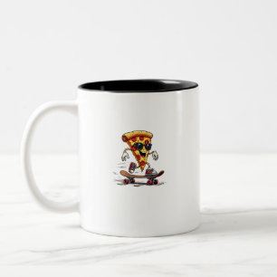 Cool and Funny National Pizza Day: Laugh, Enjoy Two-Tone Coffee Mug