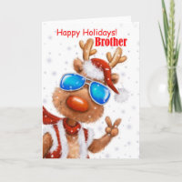 Cool and funny reindeer greetings, Merry Christmas