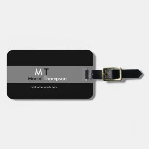 cool and modern elegant travel luggage tag