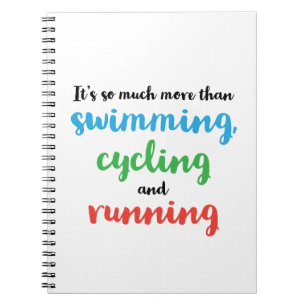 Cool and original design for triathletes notebook