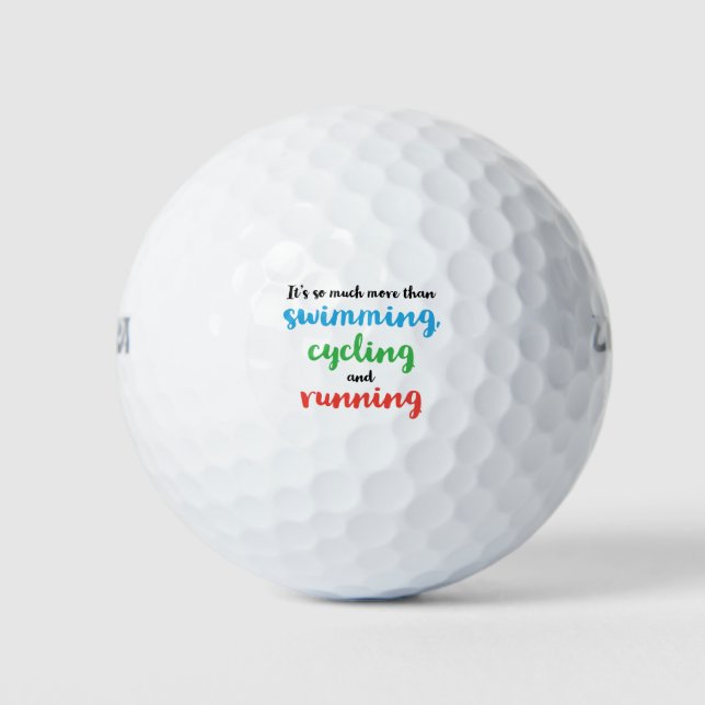 Cool and original Triathlon design for triathletes Golf Balls (Front)