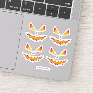 Cool and scary Jack O'Lantern face Halloween