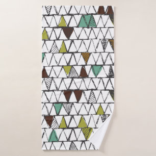 Cool and trendy seamless pattern of hand-drawn doo bath towel