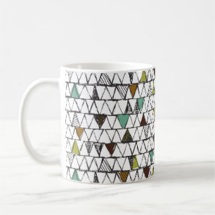 Cool and trendy seamless pattern of hand-drawn doo coffee mug