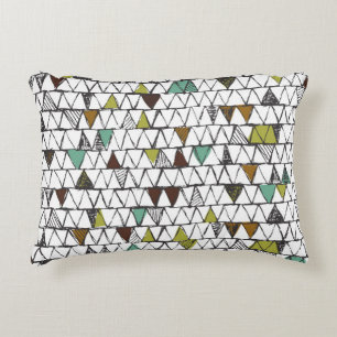 Cool and trendy seamless pattern of hand-drawn doo decorative cushion
