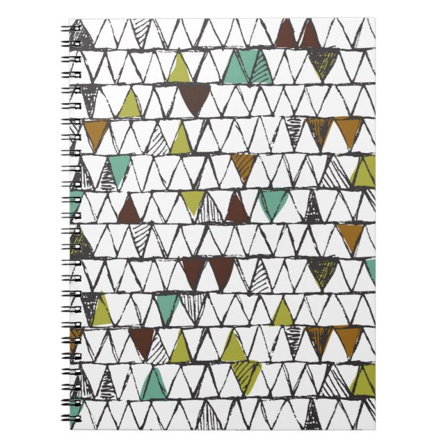 Cool and trendy seamless pattern of hand-drawn doo notebook (Front)