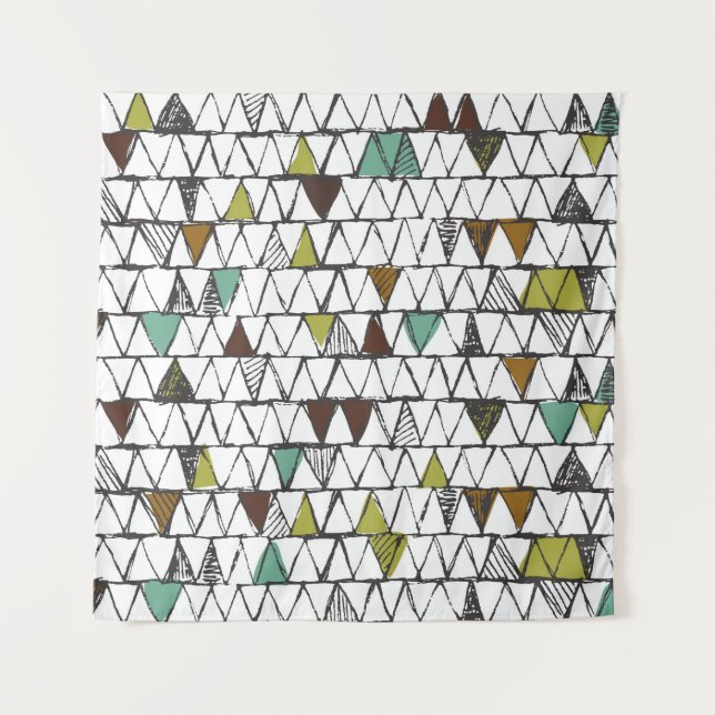 Cool and trendy seamless pattern of hand-drawn doo tapestry (Front)