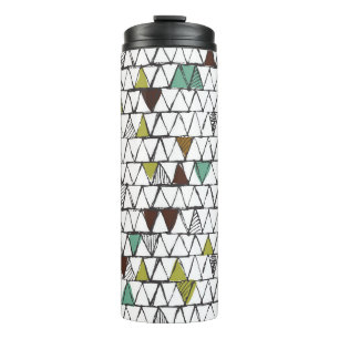 Cool and trendy seamless pattern of hand-drawn doo thermal tumbler