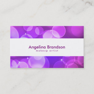 Cool and Unique White Confetti Business Card