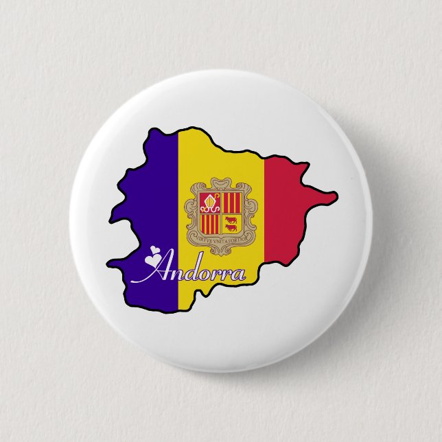 Cool Andorra 6 Cm Round Badge (Front)