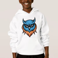Cool Angry Owl Boys’ Hoodie