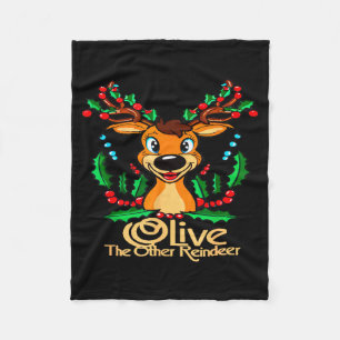 Cool Animal Designs And More Olive The Other Reind Fleece Blanket
