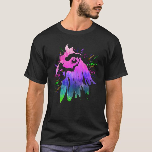 Cool Animal Party Farm Animal Bird Funny Chicken T-Shirt (Front)
