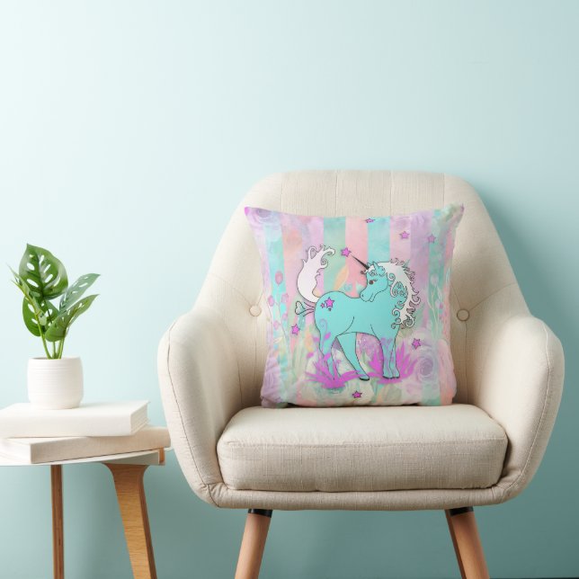 Cool Animal Pattern - Comic Unicorn 1 Cushion (Chair)