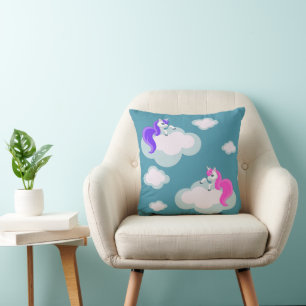 Cool Animal Pattern - Comic Unicorn 3 Cushion