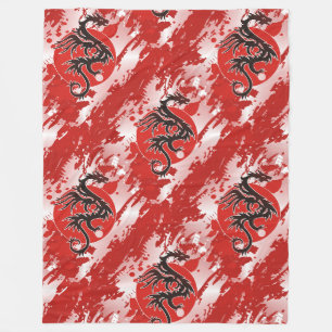 Cool Animal Pattern - Dragons 4 Fleece Blanket